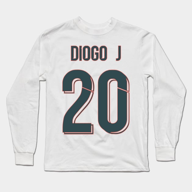 Diogo Jota Away Liverpool jersey 21/22 Long Sleeve T-Shirt by Alimator